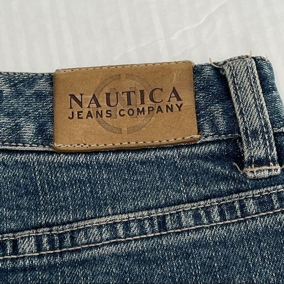 Vintage Nautica Jeans Classic Fit Straight Mid-Rise Blue Denim Med Wash Size 6 - Picture 11 of 16